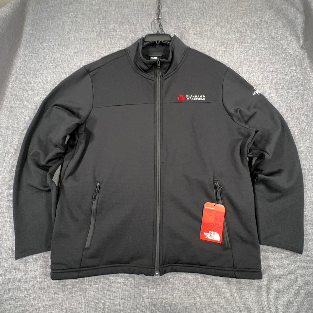The North Face Aim Full-Zip Fleece Jacket Mens XXL Cushman Wakefield Logo NEW